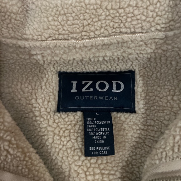 Vintage Izod women’s faux suede, Sherpa lined jacket Size large - Picture 7 of 12